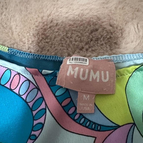 Show Me Your Mumu Tropez One-Shoulder Dress with Abstract Pattern M - Picture 2 of 4